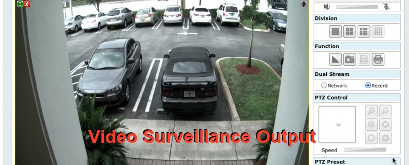 Video Surveillance Output